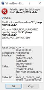 How to Convert a VHDX to VDI.